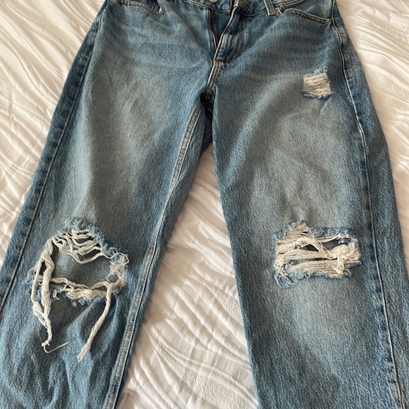 Dynamite Claudia Distressed Straight Jean - Picture 3 of 6